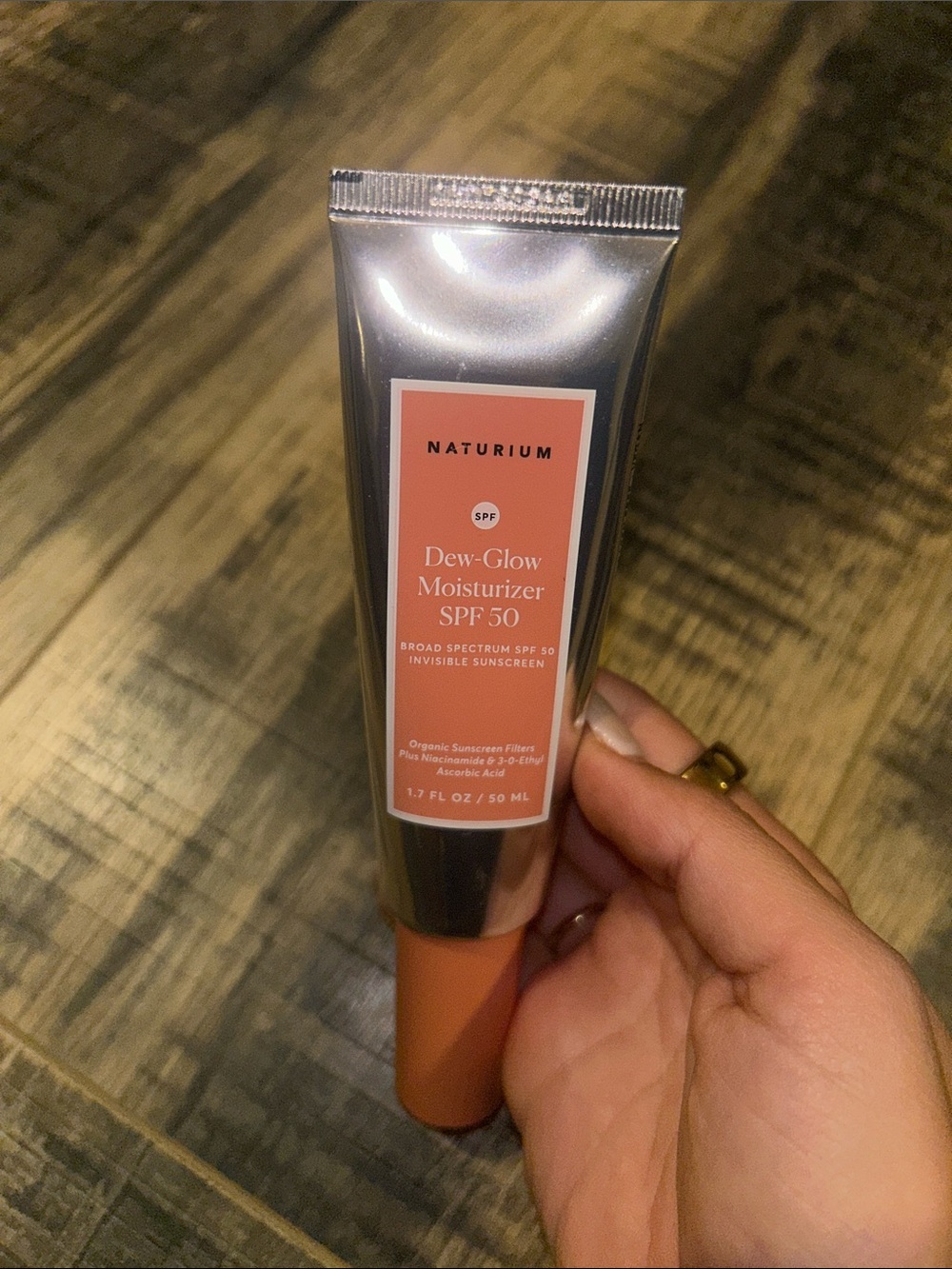 Naturium Dew-Glow Moisturizer SPF 50 — Pink